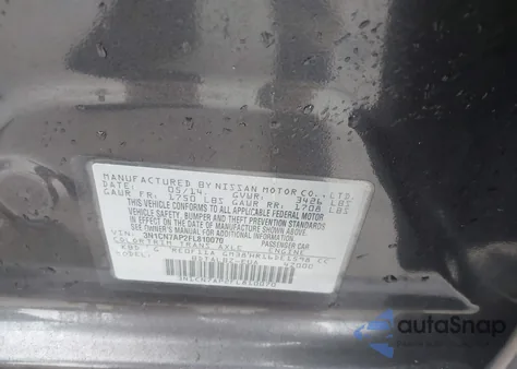 2015 Nissan Versa 1.6 Sv from USA, damaged, VIN 3N1CN7AP2FL810070